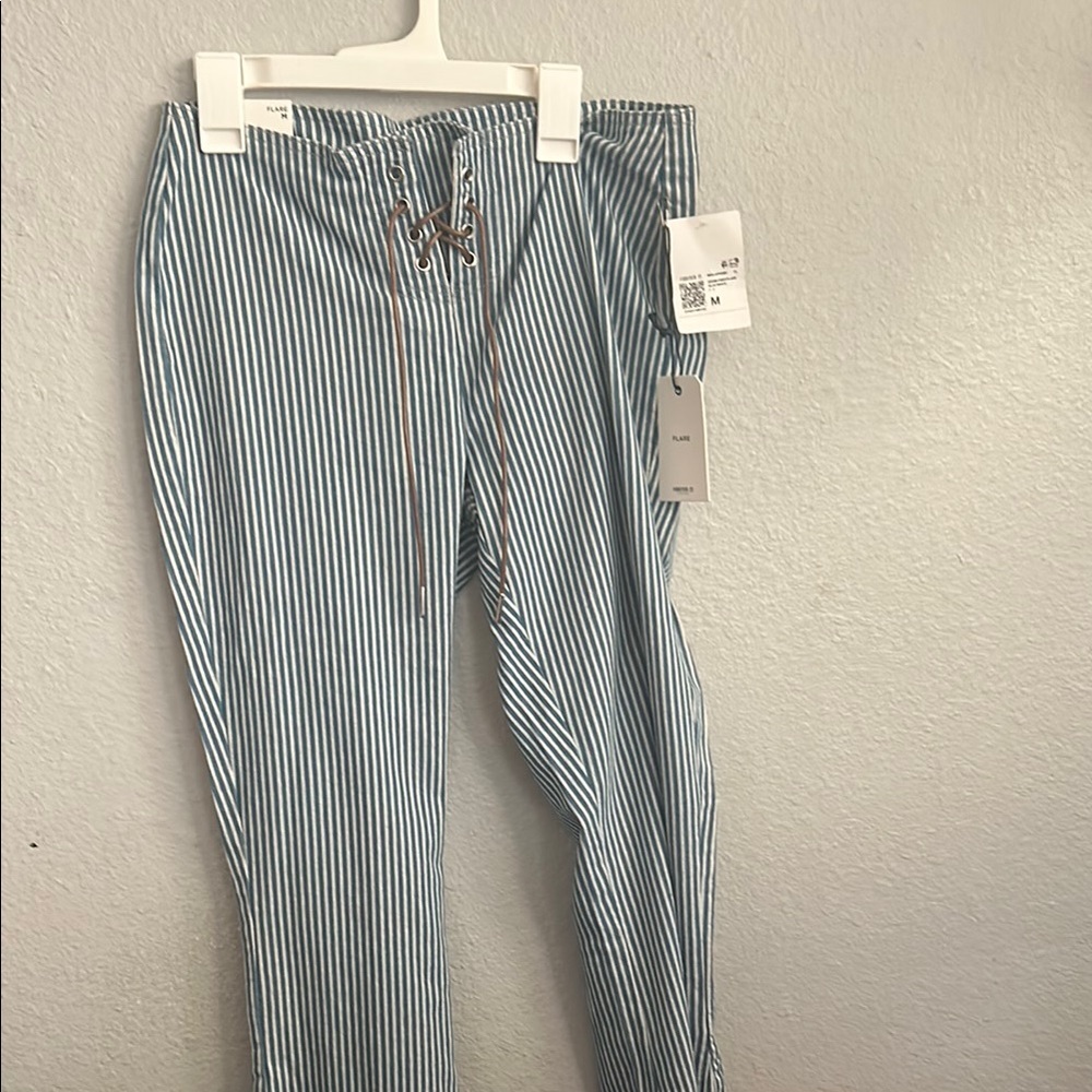 Striped Blue and White Pants